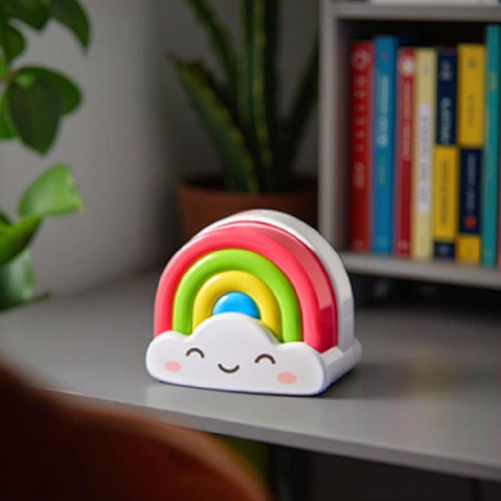 Rainbow Night Lamp, Kids Nightlight Lamp, Rainbow Cloud Kids Lamp - Image 5