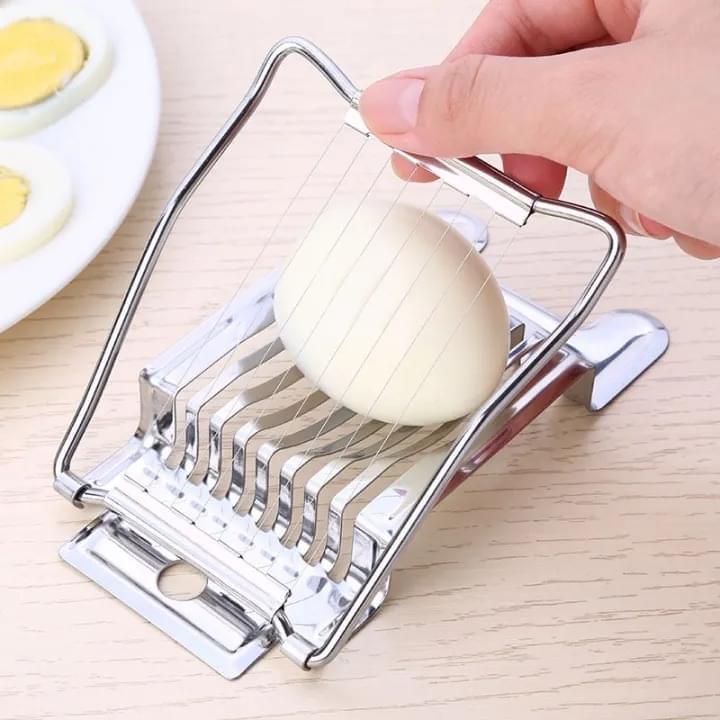 Multifunctional Egg Cutter Stainless Steel Cutting Egg Slicer - Image 5