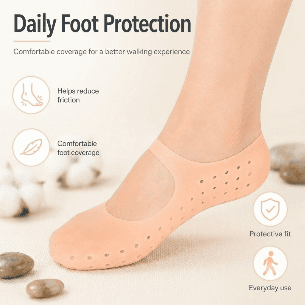 Non Slip No Show Invisible Ballet Socks - Image 3