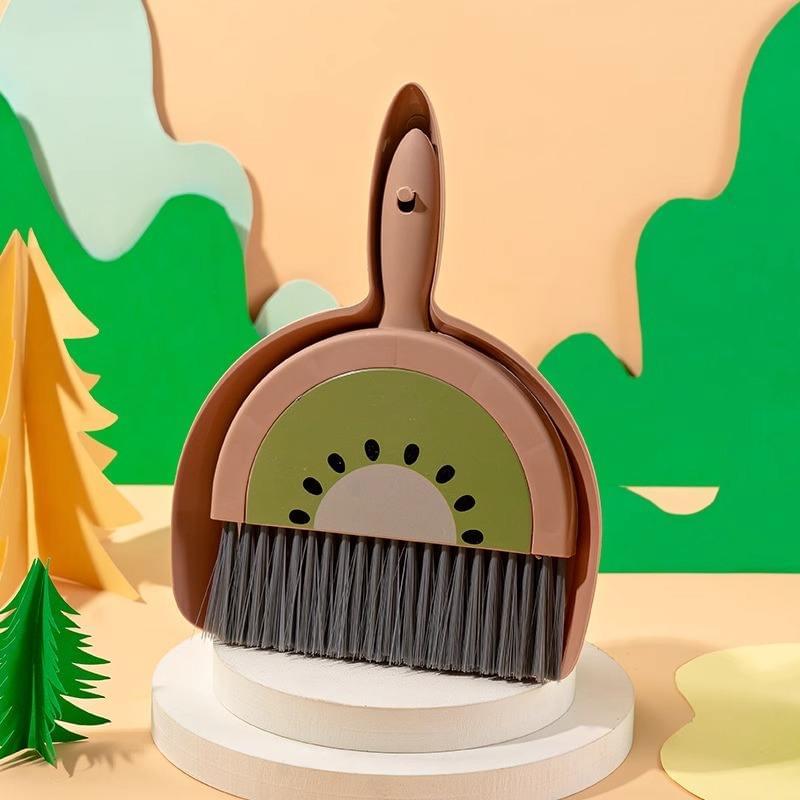 Cute Lemon Shaped Desktop Mini Dustpan Set