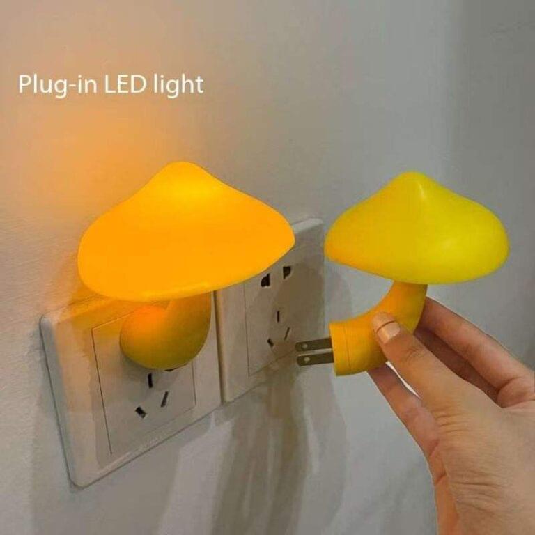 Mushroom Socket Night Light, Light Control Sensor Bedroom Light - Image 3