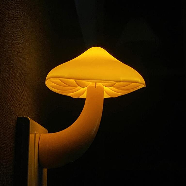 Mushroom Socket Night Light, Light Control Sensor Bedroom Light - Image 5